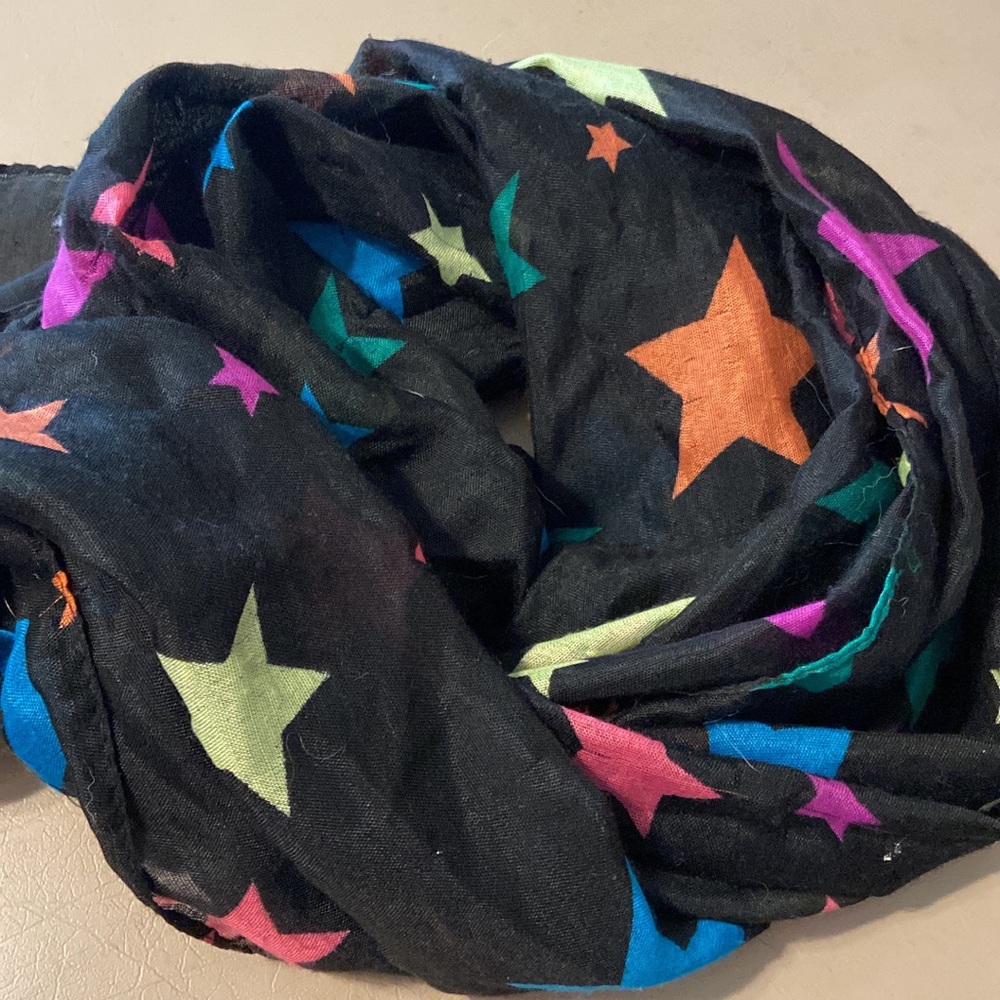 Rainbow stars scarf fashion